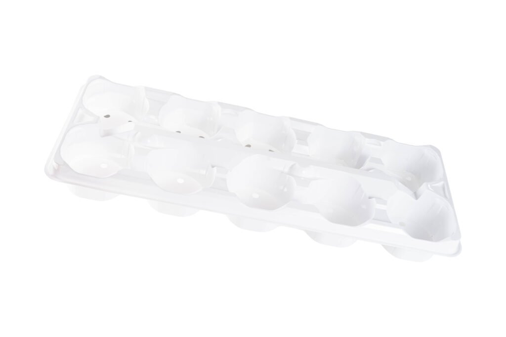 10CT WHITE PLASTIC TRAY