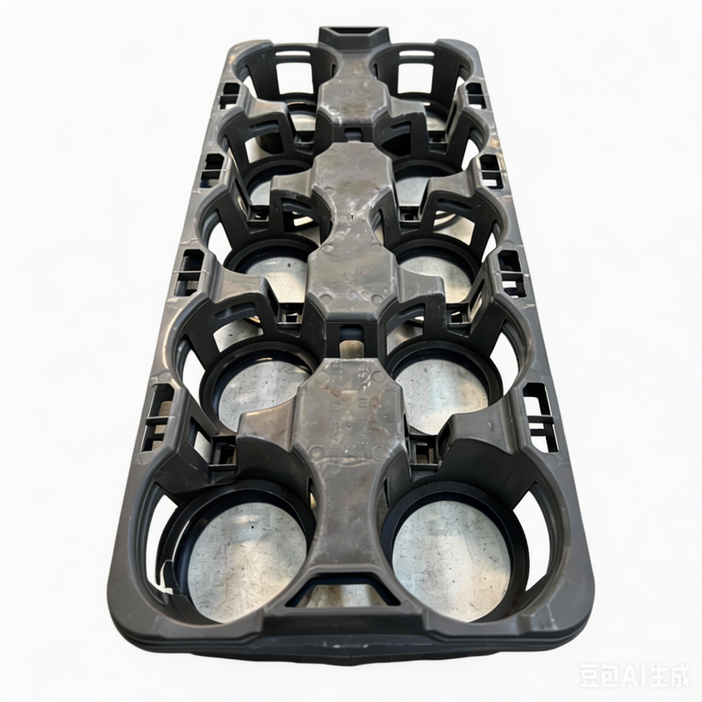 10CT BLACK PLASTIC TRAY